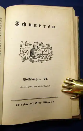 Marbach Volksbücher 1-53 in 7 Bde. 1838 7-9 und 10-12 fehlt Klassiker Literatur