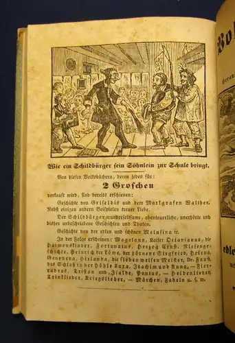Marbach Volksbücher 1-53 in 7 Bde. 1838 7-9 und 10-12 fehlt Klassiker Literatur