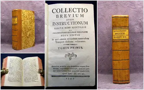 Collectio Brevium atque Instructionum 2 Teile in 1 Bd.  1797 Geschichte Kirche