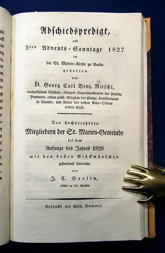 Stosch, Grunow Diverse Predigten 1794-1837 Sammlung von 10 Predigten Theologie m