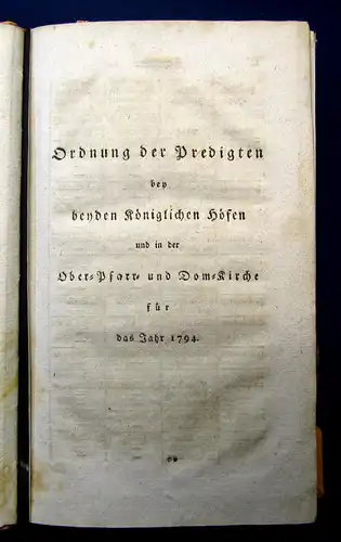 Stosch, Grunow Diverse Predigten 1794-1837 Sammlung von 10 Predigten Theologie m