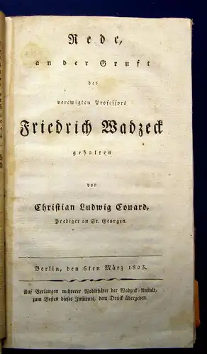 Stosch, Grunow Diverse Predigten 1794-1837 Sammlung von 10 Predigten Theologie m