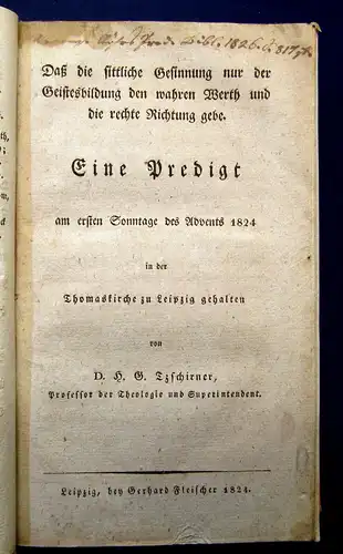 Stosch, Grunow Diverse Predigten 1794-1837 Sammlung von 10 Predigten Theologie m