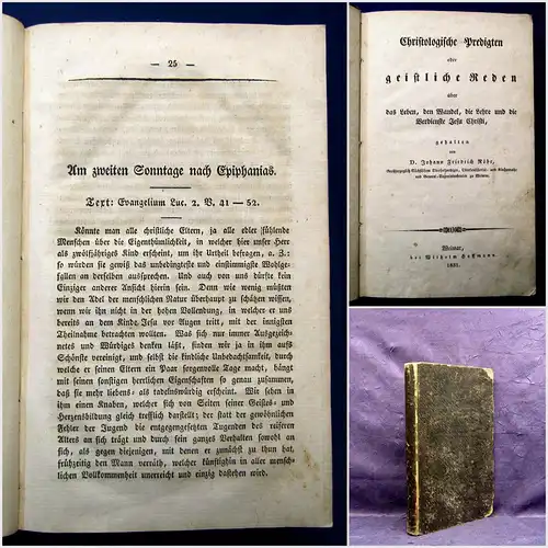 Röhr Christologische Predigten oder geistliche Reden über das Leben[...] 1831 mb