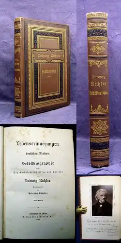 Richter Lebenserinnerungen eines deutschen Dichters 1886 3. Aufl. Belletristik m