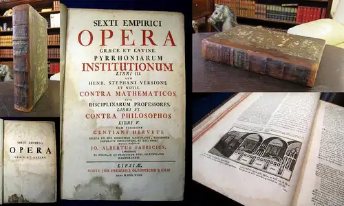 Sexti Empiri opera Graece et Latine,Pyrrhoniarum libri III Bd.3 apart von 3 js