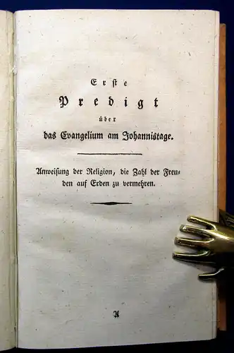 Mehlitz Predigten u Erbauungs-Reden am Rehburger Gesundbrunnen 1795 Theologie mb