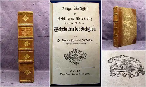 Döderlein Einige Predigten zur christlichen Belehrung 1777 3 chr. Titel in 1 mb