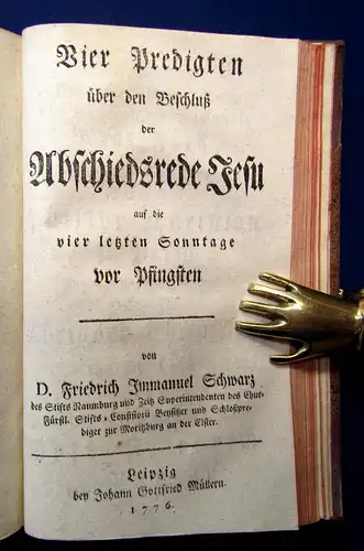 Döderlein Einige Predigten zur christlichen Belehrung 1777 3 chr. Titel in 1 mb