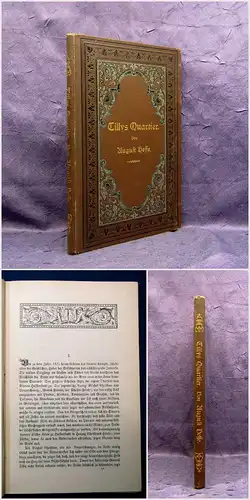 Hesse Tillys Quartier Eine niedersächsische Geschichte 1891 Belletristik mb