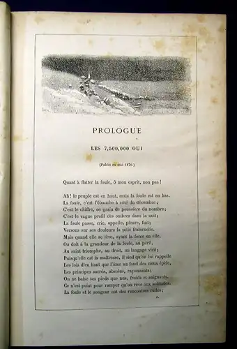 Hugo Vierge L'Annee Terrible Erstausgabe 1874 Geschichte Belletritik mb