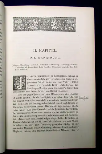 Lorck Handbuch der Geschichte der Buchdruckerkunst 1.u.2. Teil 1882 Erfindung js