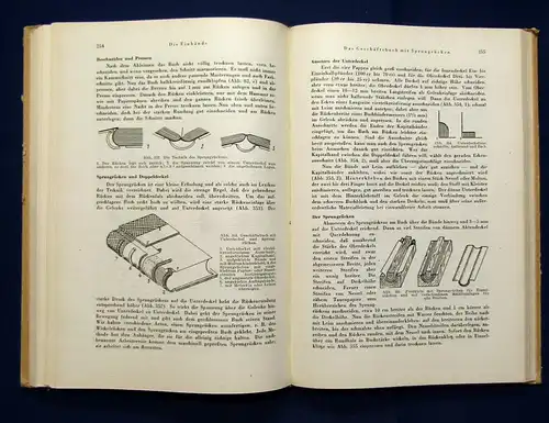 Rhein Das Bucherbinderbuch Lehr und Nachschlagewerk 1954 js