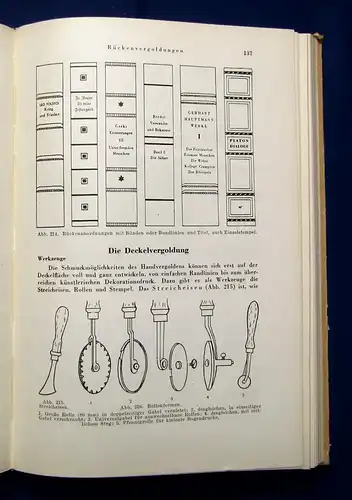 Rhein Das Bucherbinderbuch Lehr und Nachschlagewerk 1954 js