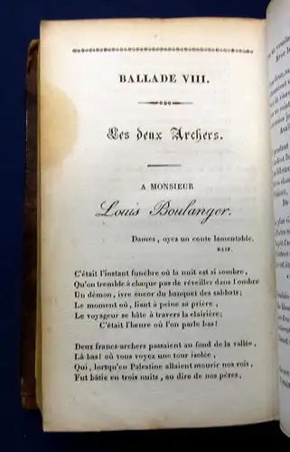 Hugo Odes et Ballades 1832 Belletristik Lyrik Poesie Prosa mb