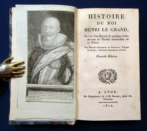Histoire Du Roi Henri Le Grand 1812 Belletristik Geschichte Lyrik französisch js