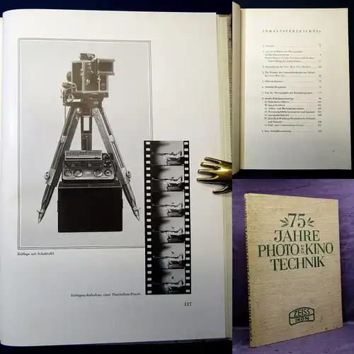 75 Jahre Photo- und Kinotechnik Festschrift 1862- 1937 Technik Kamera js