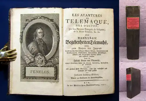 Ehrenreich Les Avantures de Telemaque o wunderbare Bagenheiten Telemachs 1811 mb