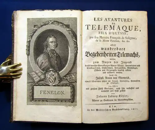 Ehrenreich Les Avantures de Telemaque o wunderbare Bagenheiten Telemachs 1811 mb