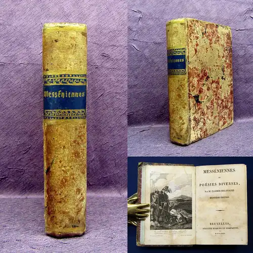 Delavigne Messeniennes et Poesies diverses 1823 Belletristik Poesie Lyrik mb