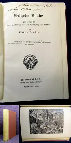 Brandes Wilhelm Raabe 1906 Belletristik Lyrik Poesie Klassiker js