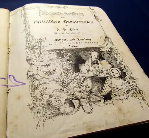 Hebel Schatz-Kästlein des rheinischen Hausfreundes 1859 Belletristik Literatur m