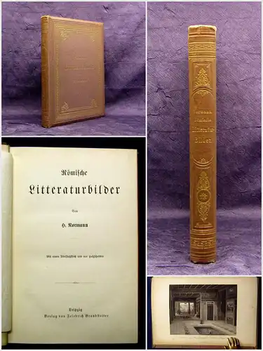 Normann Römische Litteraturbilder um 1910 Belletristik Literatur mb