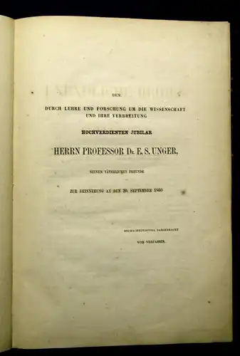 Scheibner Über unendliche Reihen 1860 Wissenschaften Mathematik mb