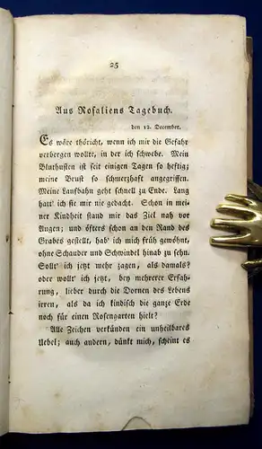 Jacobs Rosaliens Nachlaß 1820 2 Bde  Belletristik Lyrik Literatur mb