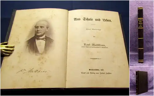 Matthias Aus Schule und Leben 1887 Belletristik Literatur Lyrik mb