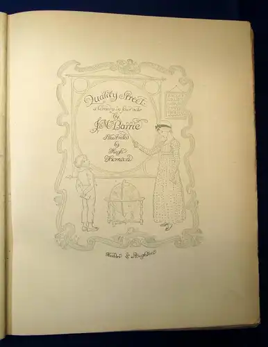 Barrie Quality Streets a Comedy in Four Acts 1913 Pergament Nr.88 von 1000 Ex. j