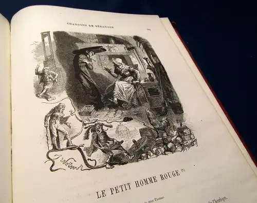 Chansons De P.-J. De Beranger Nouvelles Edition Populaires 1866 Goldschnitt js