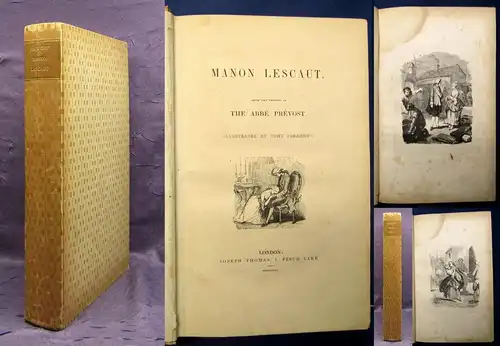Prevost Manon Lescaut illustrated by Tony Johannot 1841 Belletristik Literatur j