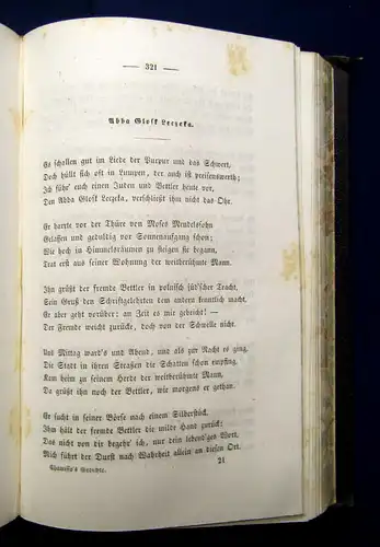 Chamisso´s Gedichte 1851 Belletristik Literatur Klassiker Lyrik mb