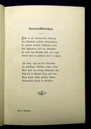 Klie Gedichte 1895 Belletristik Literatur Klassiker Lyrik Lyrika mb