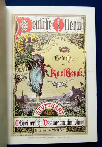 Gerok Deutsche Ostern um 1900 Belletristik Literatur Klassiker Lyrik mb