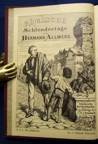 Allmers Römische Schlendertage um 1890 mit 20 Vollbildern Belletristik mb