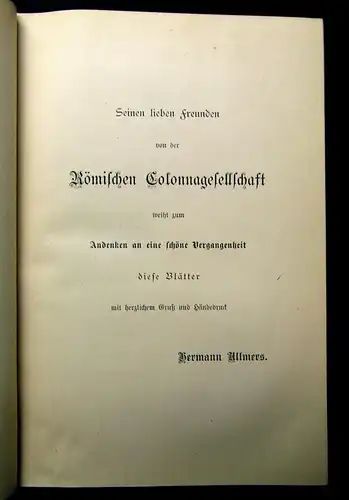 Allmers Römische Schlendertage um 1890 mit 20 Vollbildern Belletristik mb