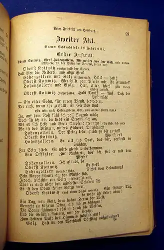 Genee Heinrich von Kleist´s Sämtliche Werke um 1900 Belletristik Lyrik mb