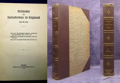 Beer Geschichte des Sozialismus in England 1913 Geschichte Kultur js