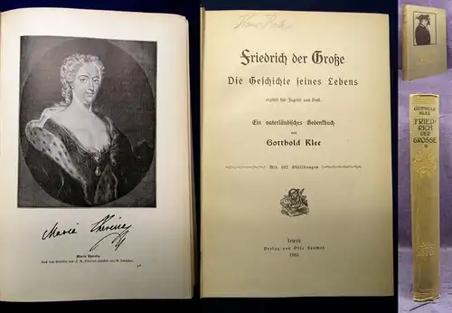 Klee Friedrich der Große Die Geschichte seines Lebens erzählt 1903 Militaria js