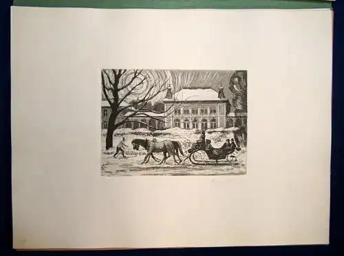 Billig Staatsbad Bad Elster 10 Or. Radierungen um 1965 Folio Ortskunde js