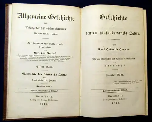 Rotteck Allgemeine Geschichte Historische Kenntniß 1841 12 Bde. Klassiker js