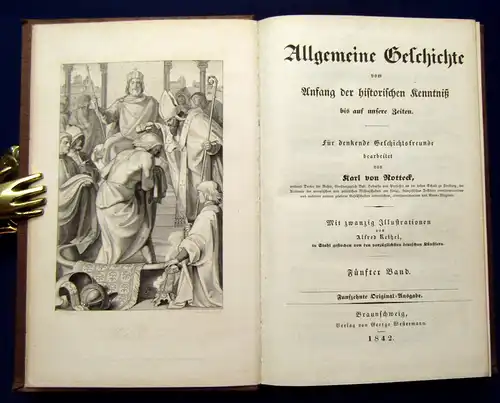 Rotteck Allgemeine Geschichte Historische Kenntniß 1841 12 Bde. Klassiker js