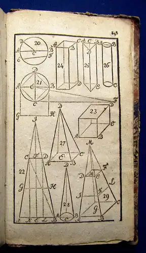 Schürmann Practisches Schulbuch Rechenkunst und Geometrie 1822 Mathematik mb