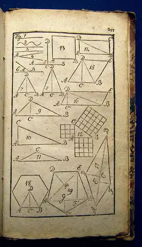 Schürmann Practisches Schulbuch Rechenkunst und Geometrie 1822 Mathematik mb