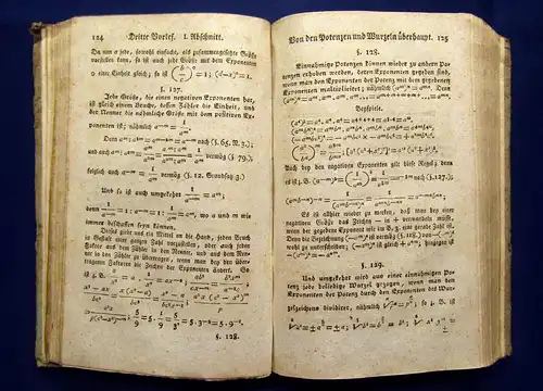 Vega Vorlesungen über die Mathematik 1802 Naturwissenschaften mb