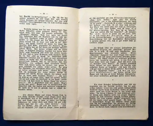 Franz Lustige Geschichten von Erbach und Michelstadt i. D. 1935 Belletristik mb