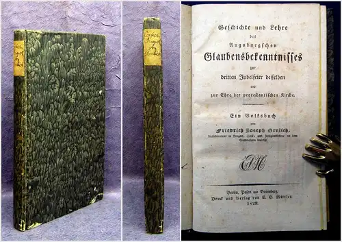 Grulich Geschichte und Lehre des Augsburgschen Glaubensbekenntnisses 1829 mb