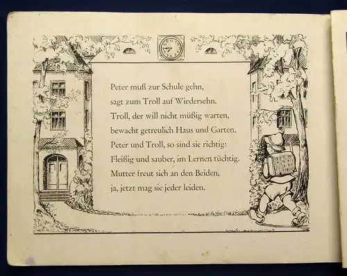 Voigt Eine lehrreiche lustige Hundegeschichte Ein Troll der lernen soll  1949